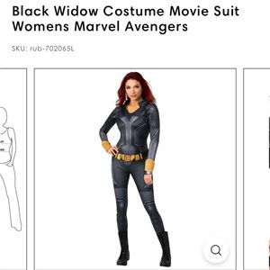 Black Widow Marvel Avengers Costume